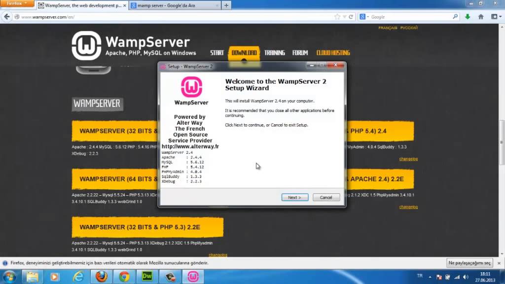 php wamp server download
