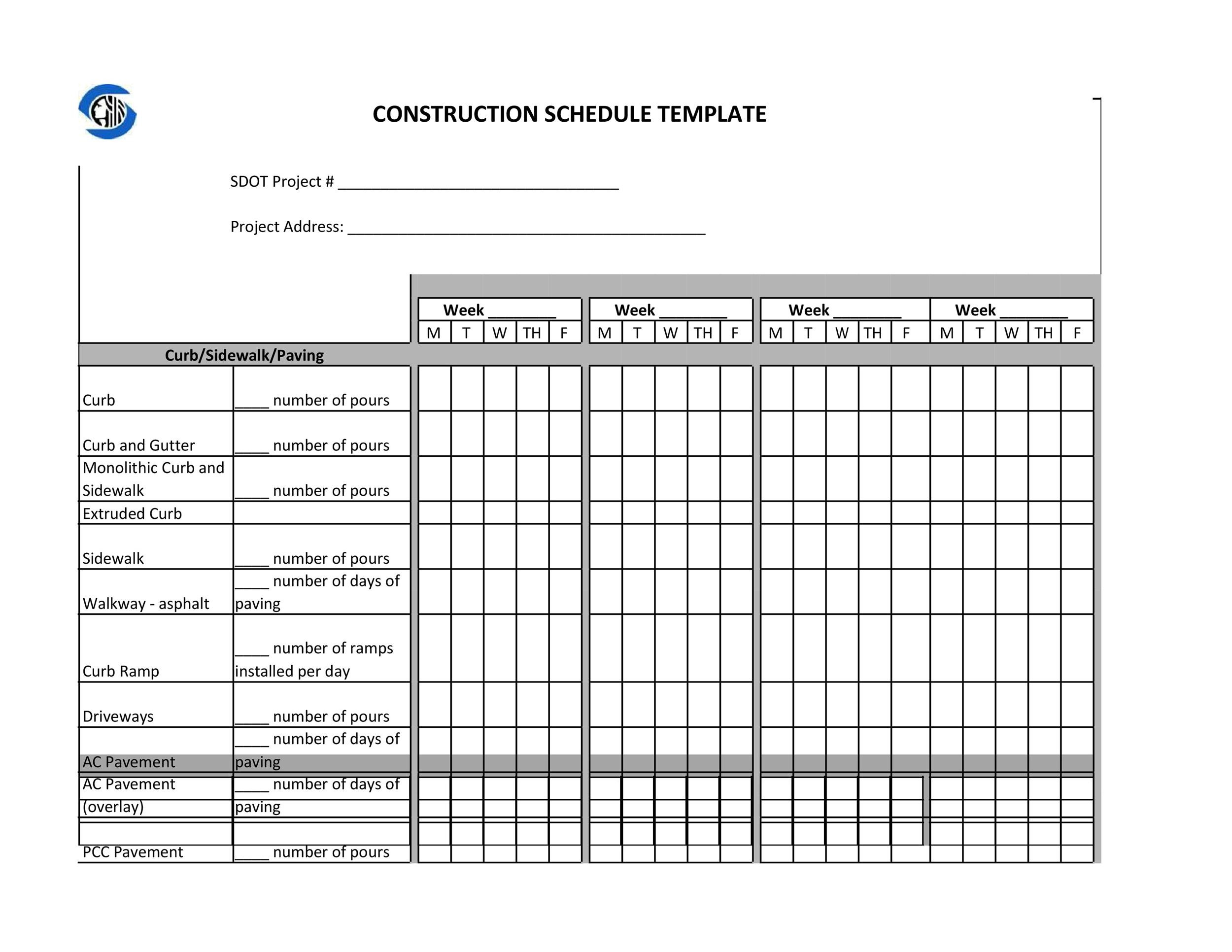 construction draw schedule form